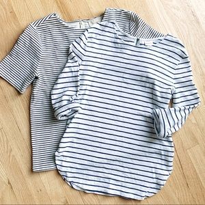 2/$20 Bundle | LOFT + MERONA Striped Shirts